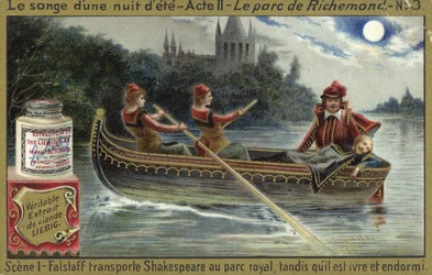 Szene aus Ein Sommernachtstraum, eine Oper von Ambroise Thomas